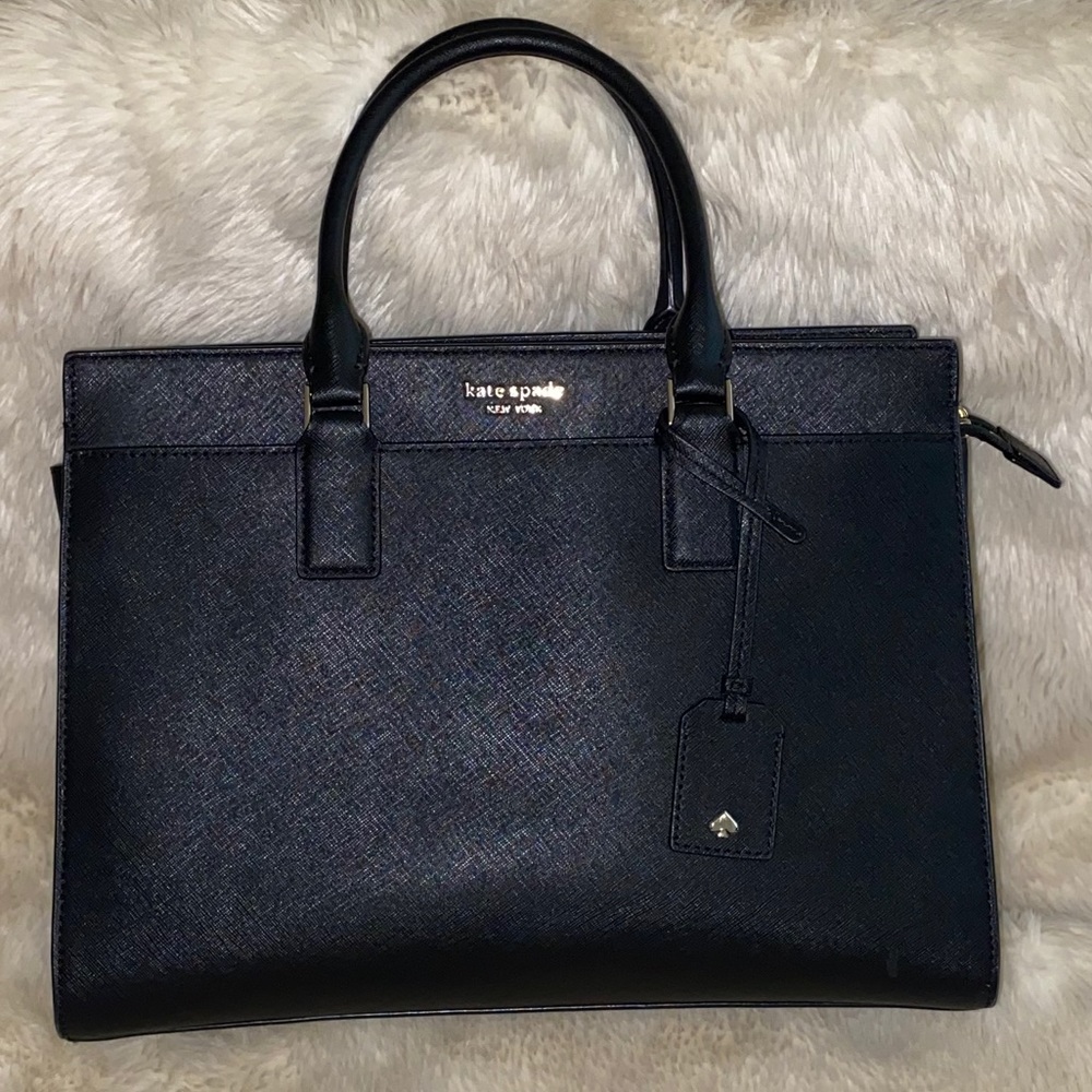 SOLD Kate Spade large black satchel/shoulder bag - Picture 2 of 15